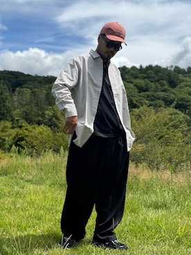 「EKAL（エカル）のアイテム」を使った、Yudaiさん（メンズ・182cm）の夏コーディネート