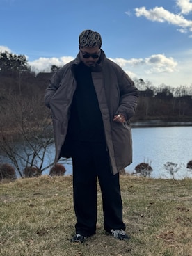 「アイテム（その他アウター）」を使った、Yudaiさん（メンズ・182cm・30代）の冬コーディネート