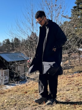 「EKAL（エカル）のアイテム」を使った、Yudaiさん（メンズ・182cm）の冬コーディネート