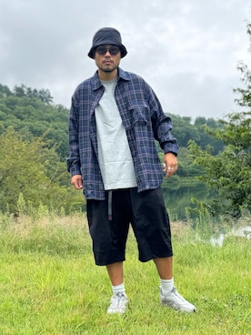 「EKAL（エカル）のアイテム」を使った、Yudaiさん（メンズ・182cm）の夏コーディネート