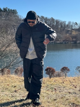 「アイテム（スウェット）」を使った、Yudaiさん（メンズ・182cm・30代）の冬コーディネート