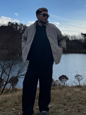 「アイテム（その他アウター）」を使った、Yudaiさん（メンズ・182cm・30代）の冬コーディネート