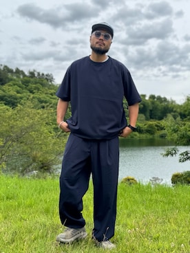 「EKAL（エカル）のアイテム」を使った、Yudaiさん（メンズ・182cm）の夏コーディネート
