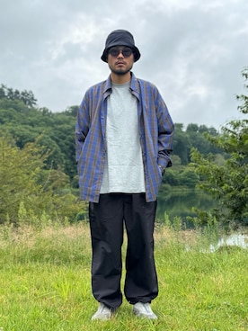 「EKAL（エカル）のアイテム」を使った、Yudaiさん（メンズ・182cm）の夏コーディネート