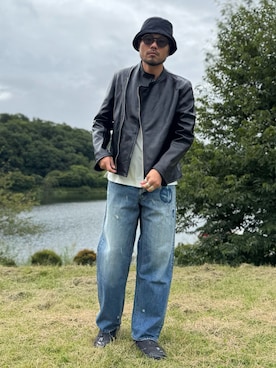 「EKAL（エカル）のアイテム」を使った、Yudaiさん（メンズ・182cm）の秋コーディネート