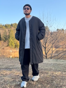 「アイテム（その他アウター）」を使った、Yudaiさん（メンズ・182cm・30代）の冬コーディネート