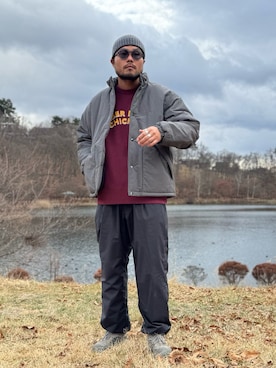 「アイテム（その他アウター）」を使った、Yudaiさん（メンズ・182cm・30代）の冬コーディネート