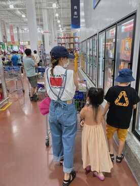 「Ungrid（アングリッド）のアイテム（オールインワン・サロペット）」を使った、MoMoさん（レディース・164cm）の夏コーディネート