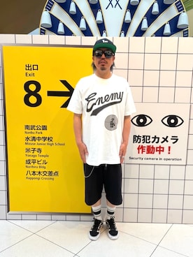 「アイテム（ソックス/靴下）」を使った、kAzuKiさん（メンズ・169cm）の夏コーディネート