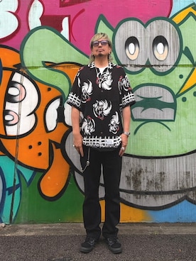 「Levi's（リーバイス）のアイテム（パンツ）」を使った、kAzuKiさん（メンズ・169cm）の夏コーディネート