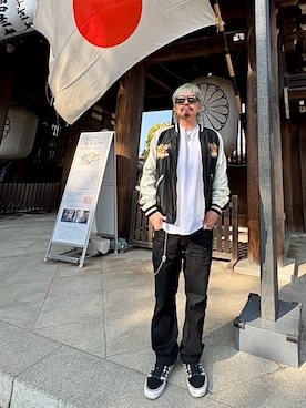 「TAILOR TOYO（テーラートウヨウ）のアイテム」を使った、kAzuKiさん（メンズ・169cm）の冬コーディネート