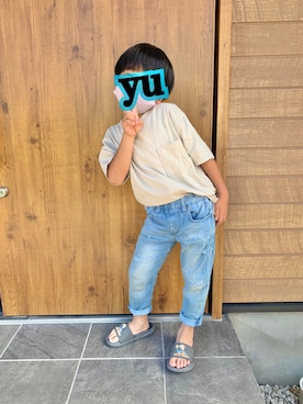 「アイテム（サンダル）」を使った、ゆうさん（キッズ・100cm）の夏コーディネート
