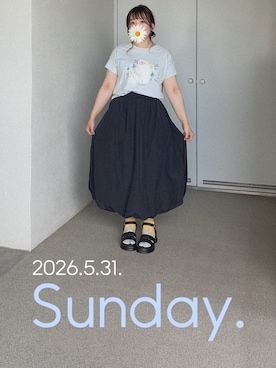 「3coins（3coins）のアイテム」を使った、ゆめかさん（レディース・153cm）の夏コーディネート