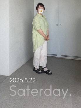 「Handmade（ハンドメイド）のアイテム」を使った、ゆめかさん（レディース・153cm）の秋コーディネート