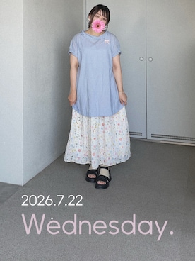 「Handmade（ハンドメイド）のアイテム」を使った、ゆめかさん（レディース・153cm）の夏コーディネート