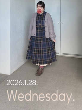 「Handmade（ハンドメイド）のアイテム」を使った、ゆめかさん（レディース・153cm）の冬コーディネート