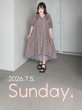 「Handmade（ハンドメイド）のアイテム」を使った、ゆめかさん（レディース・153cm）の夏コーディネート