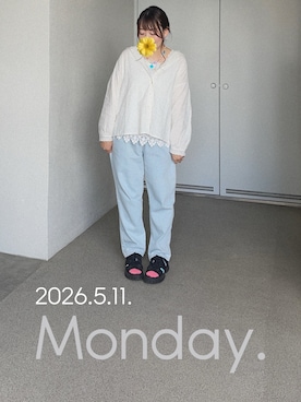 「Samansa Mos2（サマンサ モスモス）のアイテム」を使った、ゆめかさん（レディース・153cm）の春コーディネート