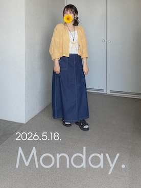 「rps（アールピーエス）のアイテム」を使った、ゆめかさん（レディース・153cm）の夏コーディネート