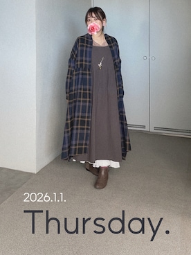 「Samansa Mos2（サマンサ モスモス）のアイテム」を使った、ゆめかさん（レディース・153cm）の冬コーディネート