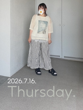 「Handmade（ハンドメイド）のアイテム」を使った、ゆめかさん（レディース・153cm）の夏コーディネート