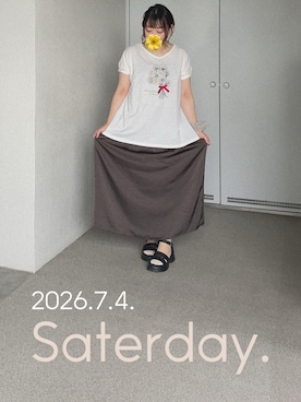 「Handmade（ハンドメイド）のアイテム」を使った、ゆめかさん（レディース・153cm）の夏コーディネート