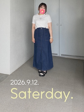 「Handmade（ハンドメイド）のアイテム（アクセサリー）」を使った、ゆめかさん（レディース・153cm）の秋コーディネート