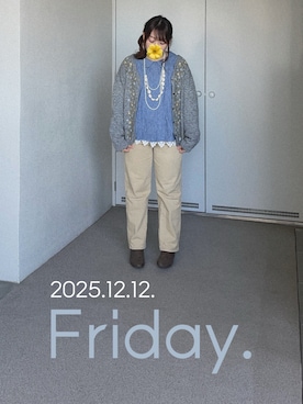 「アイテム（ブーティ）」を使った、ゆめかさん（レディース・153cm）の冬コーディネート