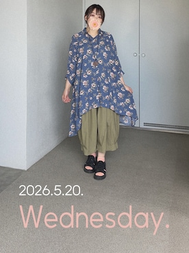 「rps（アールピーエス）のアイテム」を使った、ゆめかさん（レディース・153cm）の夏コーディネート