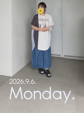 「Handmade（ハンドメイド）のアイテム」を使った、ゆめかさん（レディース・153cm）の秋コーディネート