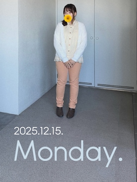 「アイテム（ブーティ）」を使った、ゆめかさん（レディース・153cm）の冬コーディネート