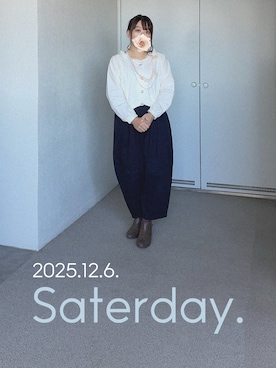 「アイテム（ブーティ）」を使った、ゆめかさん（レディース・153cm）の冬コーディネート