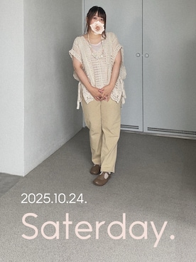 「アイテム（ピアス（片耳用））」を使った、ゆめかさん（レディース・153cm）の秋コーディネート