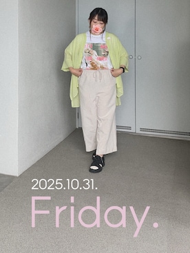 「アイテム（ブローチ/コサージュ）」を使った、ゆめかさん（レディース・153cm）の秋コーディネート