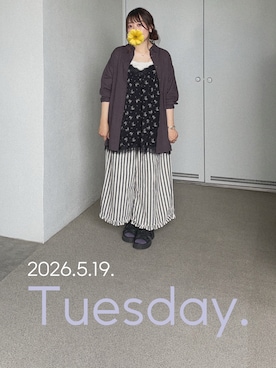 「Samansa Mos2（サマンサ モスモス）のアイテム」を使った、ゆめかさん（レディース・153cm）の夏コーディネート