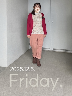 「アイテム（ブーティ）」を使った、ゆめかさん（レディース・153cm）の冬コーディネート