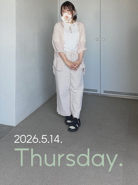 「rps（アールピーエス）のアイテム」を使った、ゆめかさん（レディース・153cm）の夏コーディネート