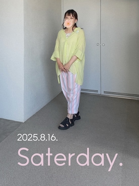 「アイテム（ブローチ/コサージュ）」を使った、ゆめかさん（レディース・153cm）の夏コーディネート