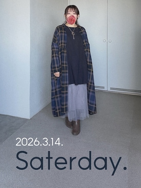 「rps（アールピーエス）のアイテム」を使った、ゆめかさん（レディース・153cm）の春コーディネート