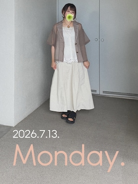 「Handmade（ハンドメイド）のアイテム」を使った、ゆめかさん（レディース・153cm）の夏コーディネート