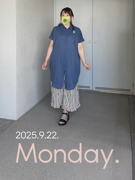 「アイテム（ピアス（片耳用））」を使った、ゆめかさん（レディース・153cm）の秋コーディネート