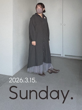 「rps（アールピーエス）のアイテム」を使った、ゆめかさん（レディース・153cm）の春コーディネート