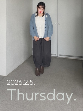 「Handmade（ハンドメイド）のアイテム」を使った、ゆめかさん（レディース・153cm）の冬コーディネート