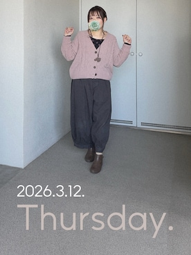 「Samansa Mos2（サマンサ モスモス）のアイテム」を使った、ゆめかさん（レディース・153cm）の春コーディネート