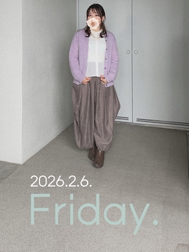 「rps（アールピーエス）のアイテム」を使った、ゆめかさん（レディース・153cm）の冬コーディネート