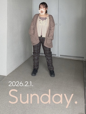 「Handmade（ハンドメイド）のアイテム」を使った、ゆめかさん（レディース・153cm）の冬コーディネート