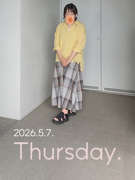 「Samansa Mos2（サマンサ モスモス）のアイテム」を使った、ゆめかさん（レディース・153cm）の春コーディネート