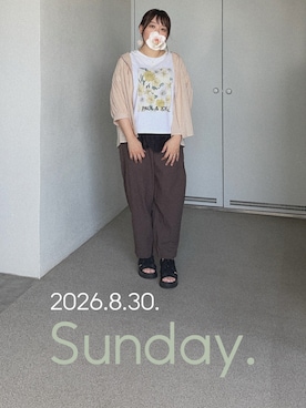 「Honeys（ハニーズ）のアイテム」を使った、ゆめかさん（レディース・153cm）の秋コーディネート