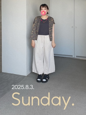 「H&M（エイチ・アンド・エム）のアイテム」を使った、ゆめかさん（レディース・153cm）の夏コーディネート