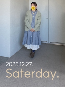 「3coins（3coins）のアイテム（アクセサリー）」を使った、ゆめかさん（レディース・153cm）の冬コーディネート